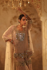 Nazakat Beige Gharara Set