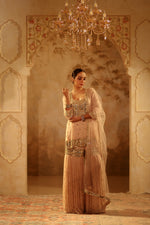 Nazakat Beige Gharara Set