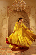 Nazakat Mustard Yellow Anarkali