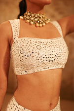 Nazakat White Lehenga Set