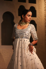 Nazakat White Anarkali