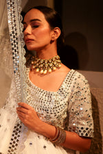 Nazakat White Anarkali