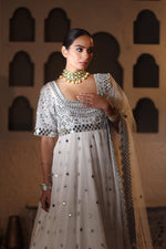 Nazakat White Anarkali