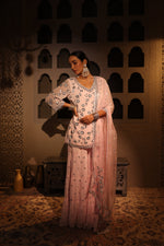 Nazakat Pink Gharara Set