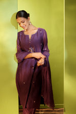 Noor Aubergine Kurta Pant Set