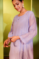 Ruh Lavender Kurta Pant Set