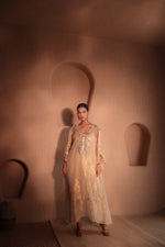 Sona Mirror Gold Kurta Kaftan Set