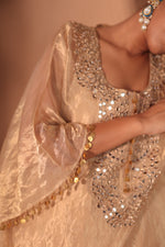 Sona Mirror Gold Kurta Kaftan Set