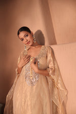 Sona Mirror Gold Kurta Kaftan Set