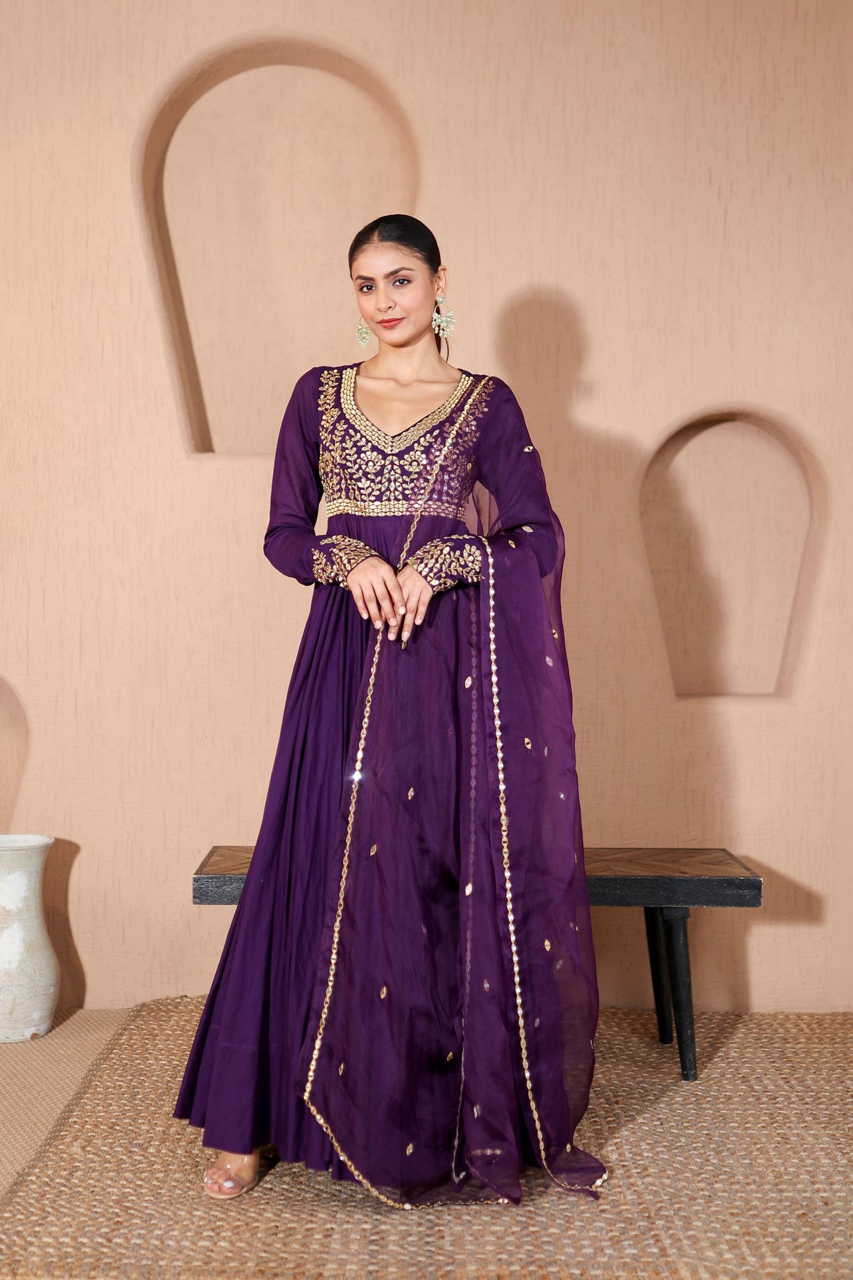 Nazakat Purple Anarkali