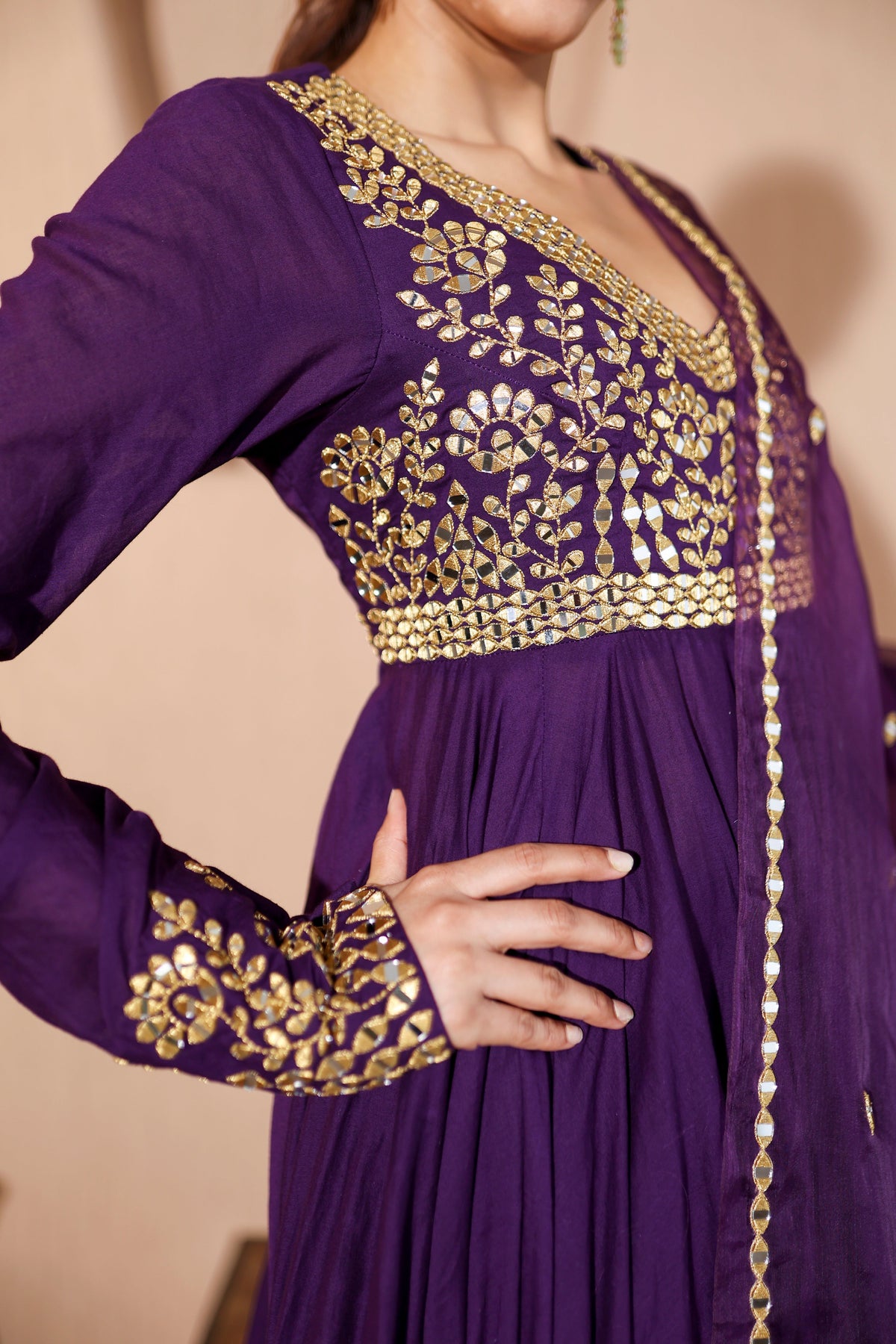 Nazakat Purple Anarkali