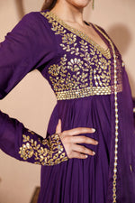 Nazakat Purple Anarkali