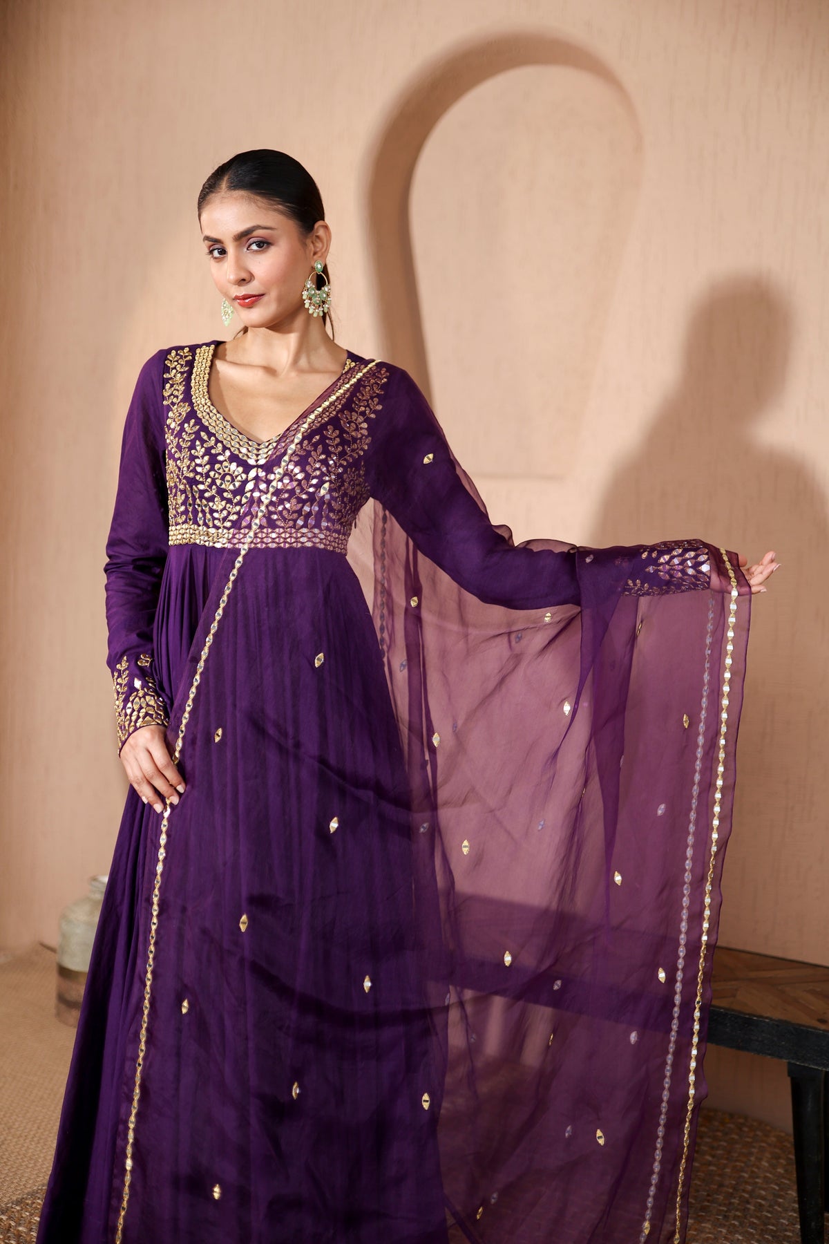 Nazakat Purple Anarkali