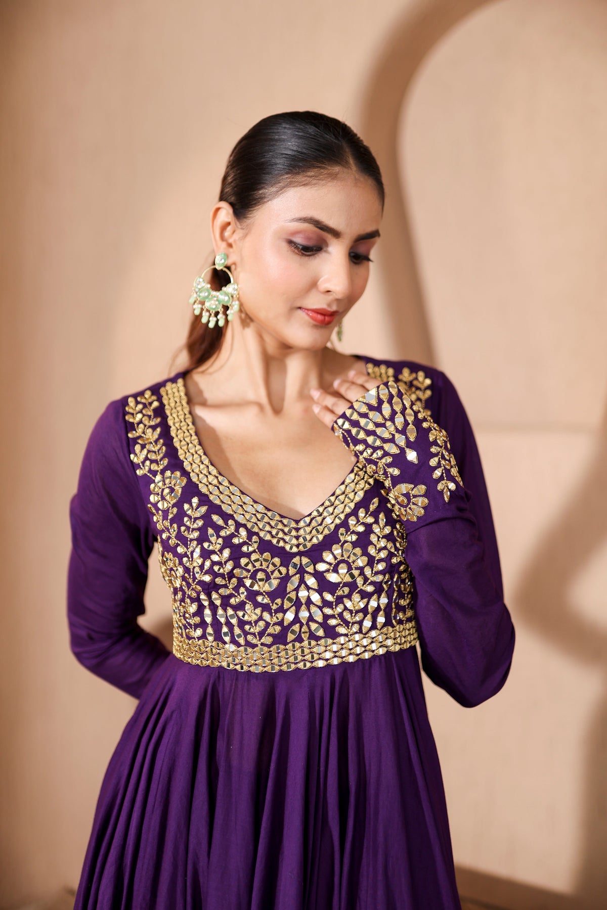 Nazakat Purple Anarkali