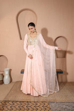 Nazakat Peach Anarkali