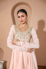 Nazakat Peach Anarkali