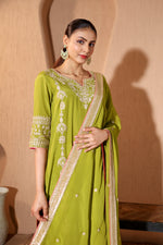 Sona Green Dori Kurta Set