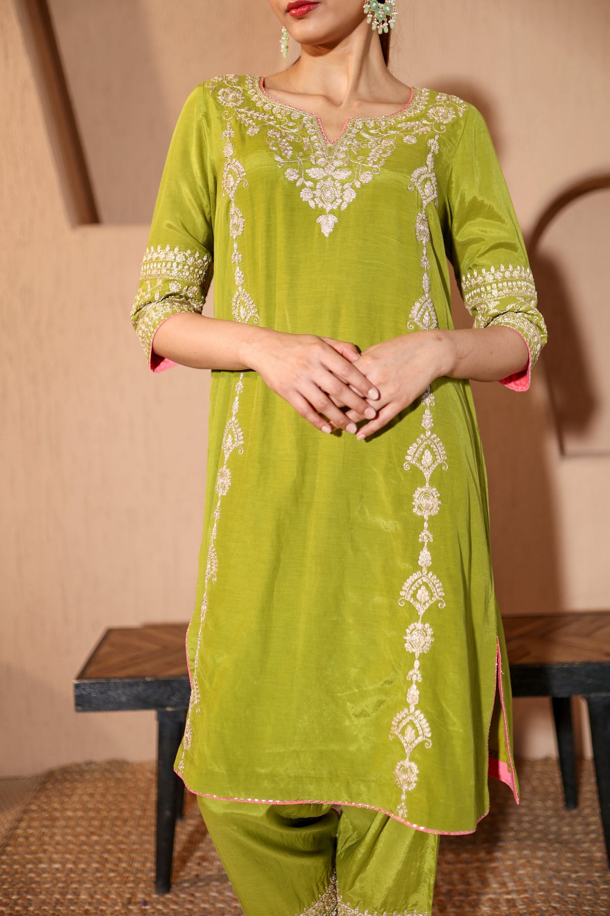 Sona Green Dori Kurta Set