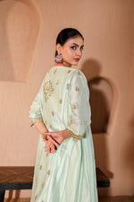 NazakatGreen Mirror Work Suit