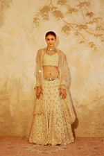 Nazakat Gold Mirror Work Lehenga Set