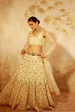 Nazakat Gold Mirror Work Lehenga Set