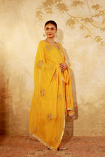 Nazakat Mango Mirror Work Suit