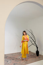 Noor Yellow Silk Suit