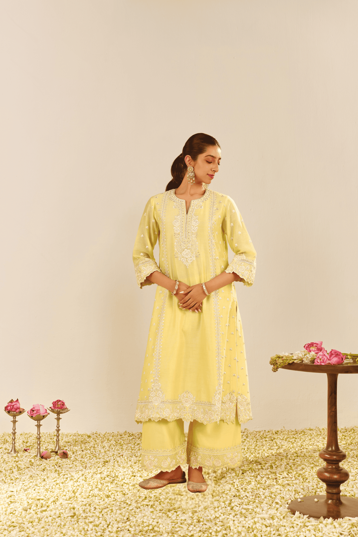 SUMAIYA - A-LINE KURTA WITH PALAZZO