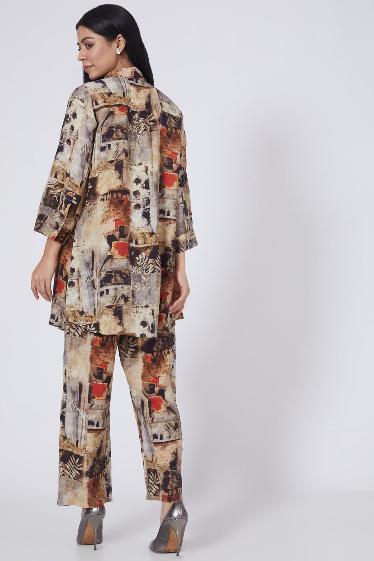 Collage Print Lounge Shirt