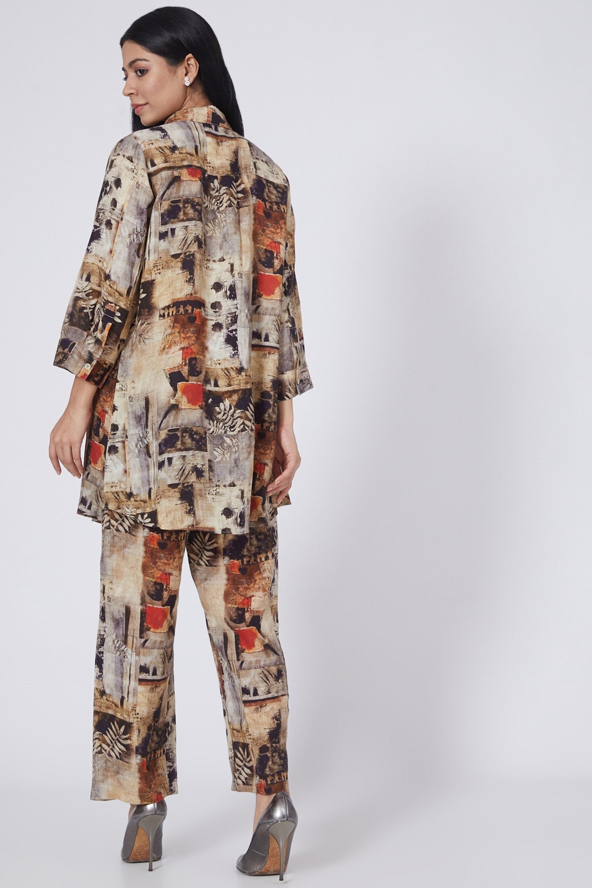 Digital Print Lounge Shirt +Pants