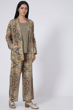 Digital Print Lounge Blazer +Pants