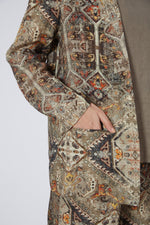 Digital Print Lounge Blazer +Pants