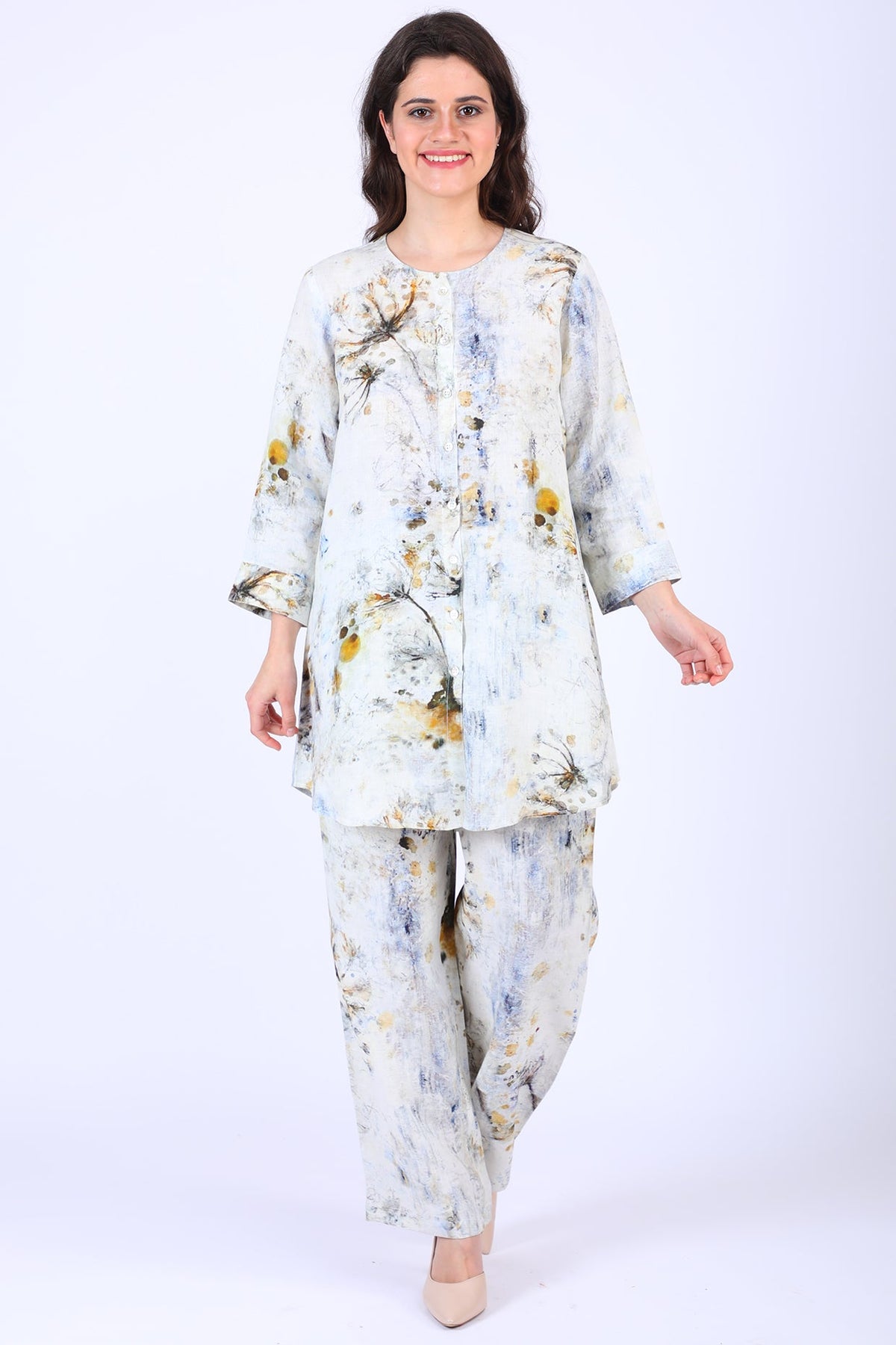 Wild Flower Printed Lounge Shirt
