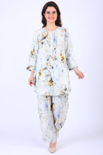 Wild Flower Printed Lounge Shirt