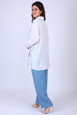 Ivory Hand Embroidered Shirt