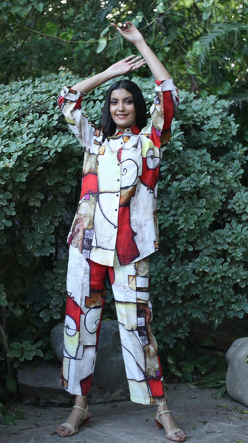 Espiral Print Lounge Shirt