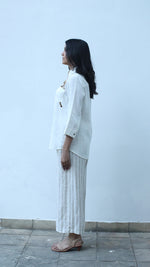 Ivory Embroidered Lounge Shirt