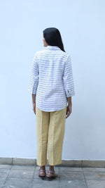 White Digital Printed Lounge Shirt