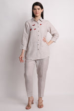 Beige Ladybird Embroidered Shirt