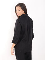 Black Dog Embroidered Shirt