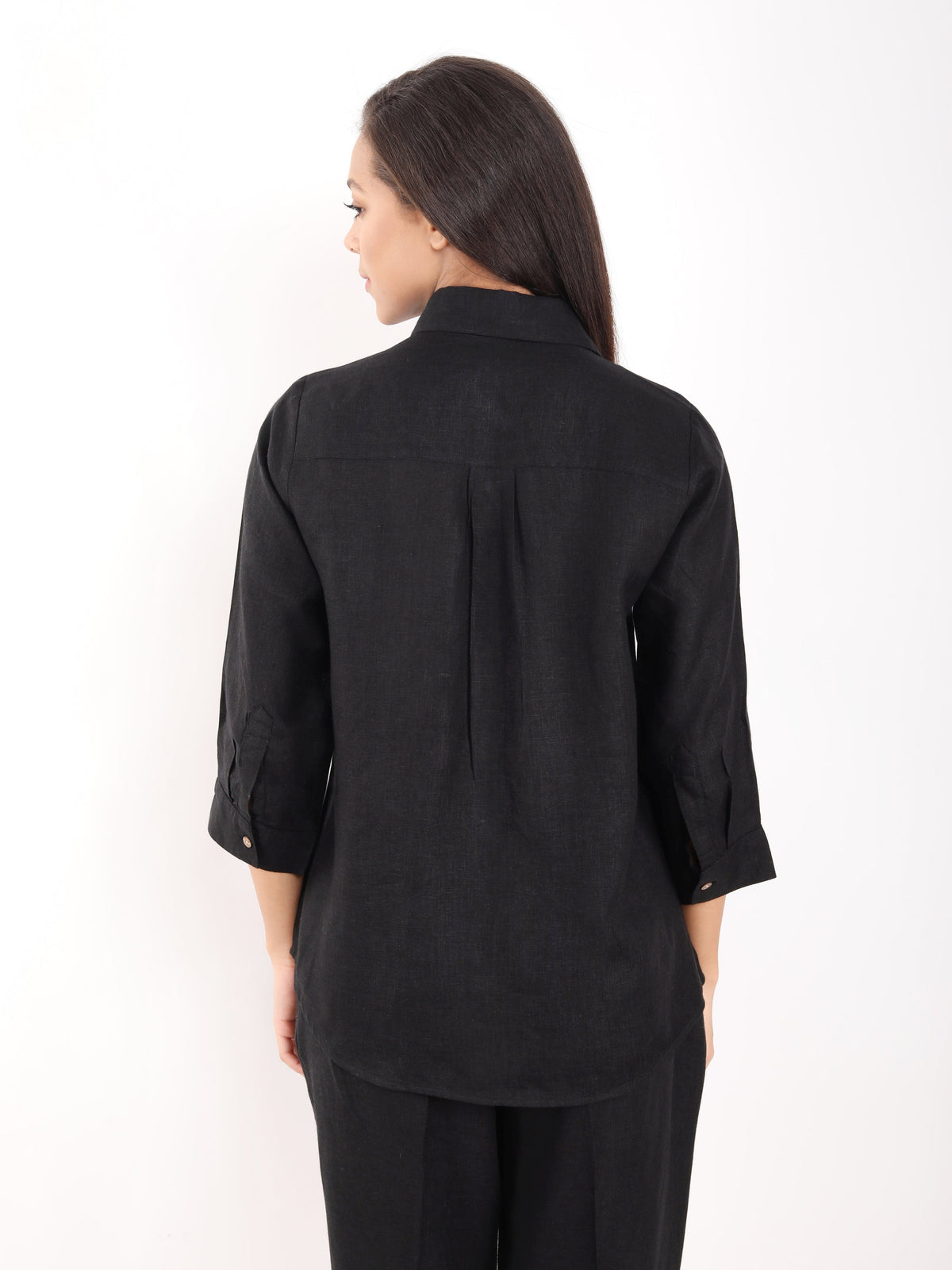 Black Rabbit Embroidered Shirt