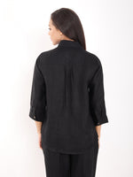 Black Rabbit Embroidered Shirt