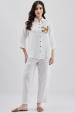 Squirrel Embroidery Shirt