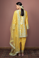 Mustard Kurta With Unchi Salwar Set