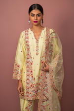 Yellow Kurta With Dhoti Set