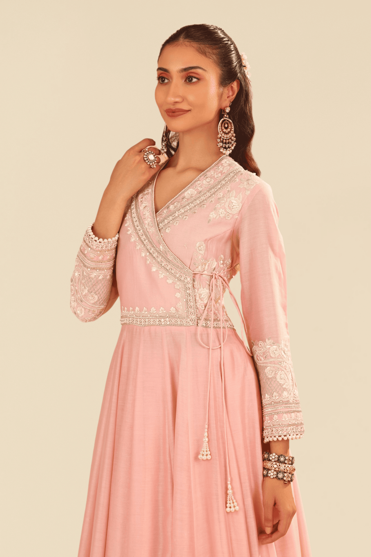 AMEENA - LONG ANARKALI WITH SKIRT