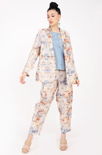 Rug Print Blazer Set