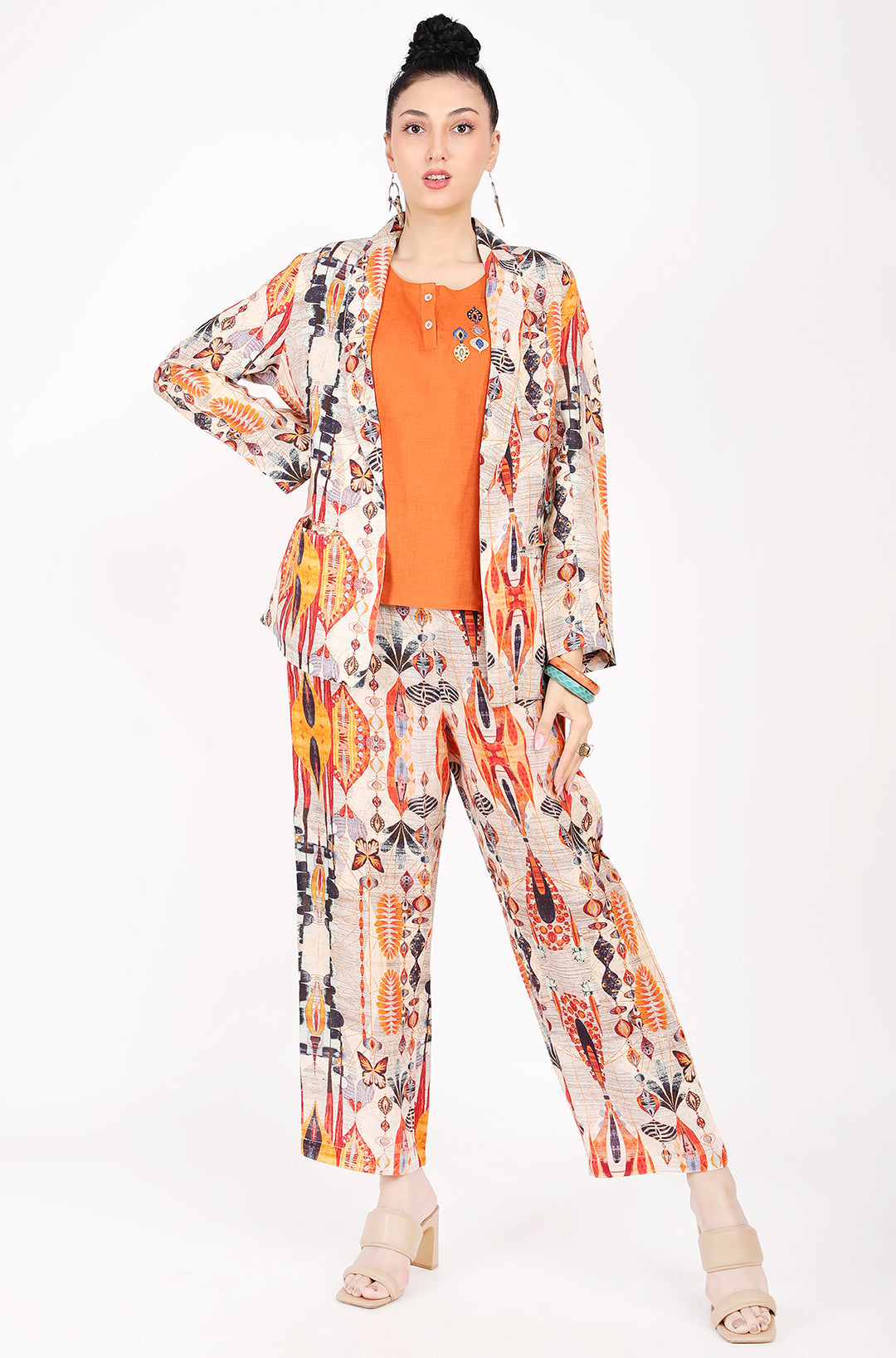 Rio Print Blazer Set