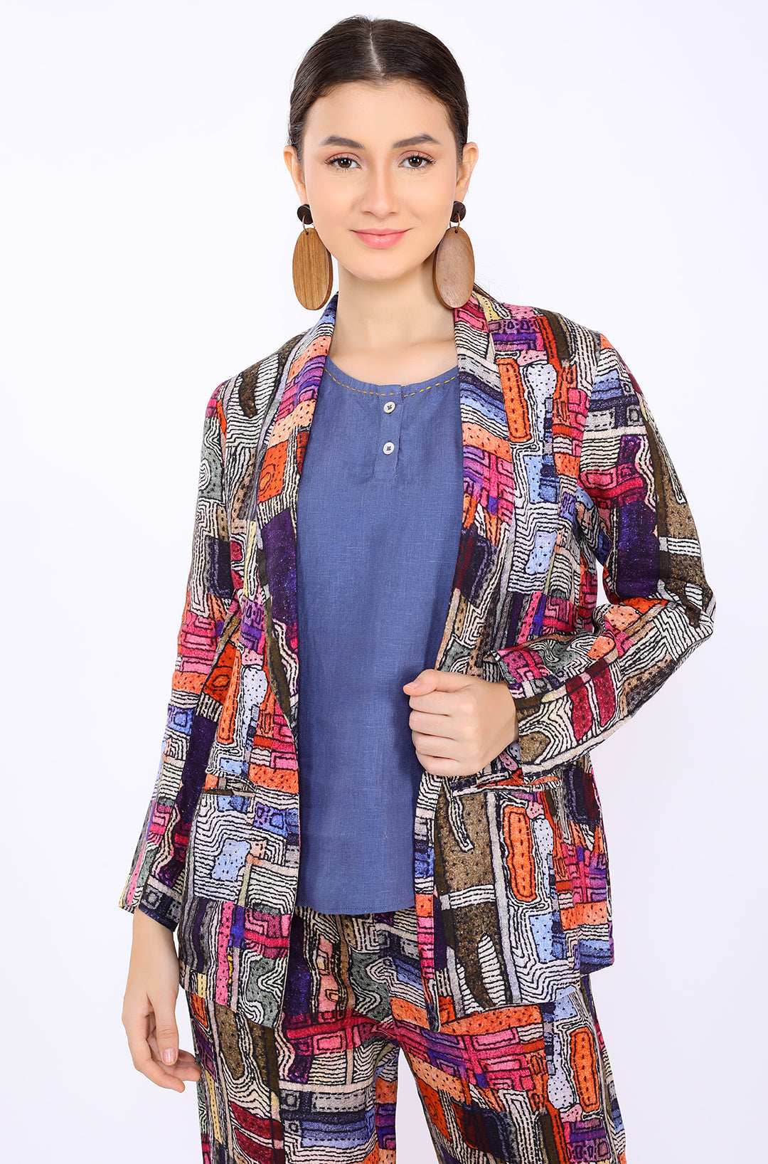 Tokyo Print Blazer Set