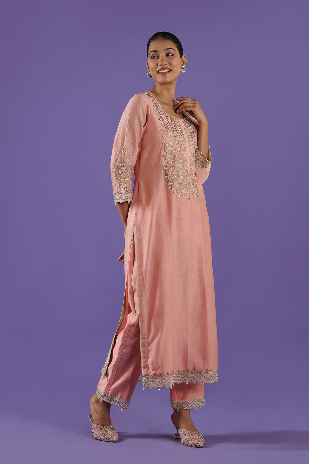 Aadrika Long shirt & Pants set